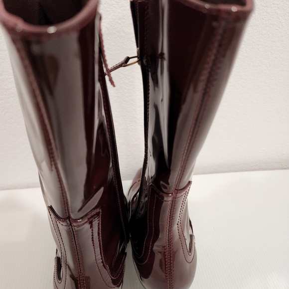 Zimmerman Patent Boots in Bordeaux - Picture 8 of 10